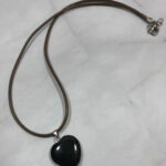 Black Onyx Heart Pendant